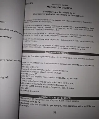 Disco Duro Multimedia Conceptronic CM3PVR 500Gb.