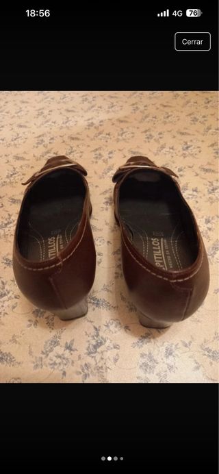Zapatos Pitillos Marrones Talla