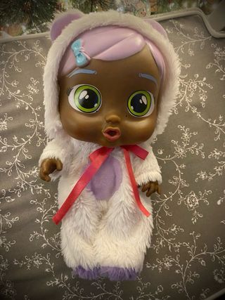 Bebé Llorón Peluche Blanco Lila