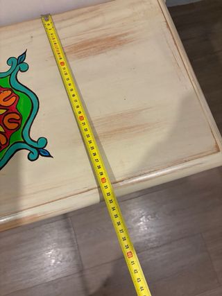 Consola vintage madera pintada