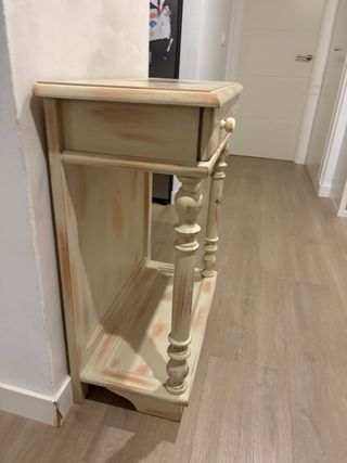 Consola vintage madera pintada