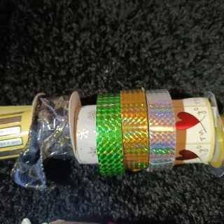 Lote cintas y lazos para regalos