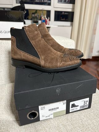 Botines Alpe Serraje Marrón Talla 37