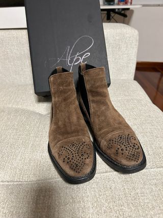 Botines Alpe Serraje Marrón Talla 37