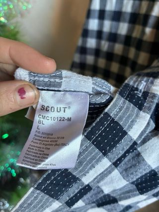Camicia scout vintage a quadri
