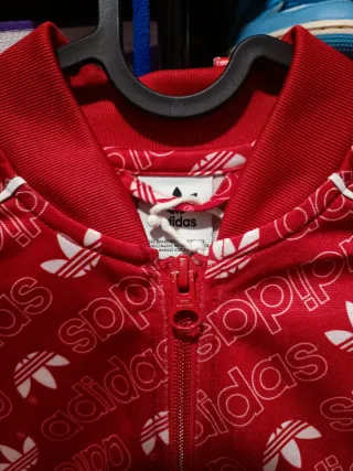 Chaqueta Bomber Adidas Roja