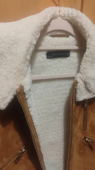 Cazadora piel serraje  tostado Puesta media docena