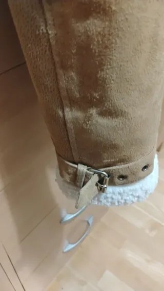 Cazadora piel serraje  tostado Puesta media docena