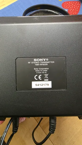 Cascos Sony para TV transmisor estéreo RF Sony TMR
