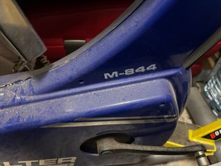 Bicicleta Estática Azul y Gris Salter fitness