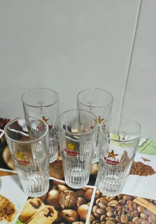 Juego de 5 Vasos para Cerveza 33cl