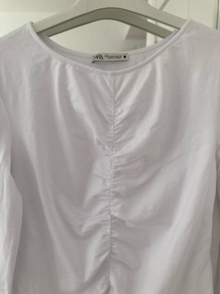 Camiseta Zara Blanca Talla S