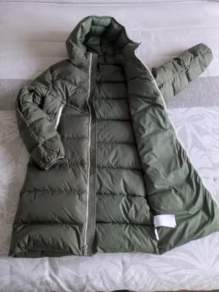 Abrigo largo acolchado Nike hombre verde oliva