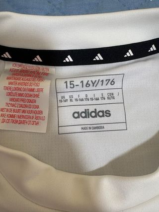 Camisa deportiva Adidas blanca  Talla S-M