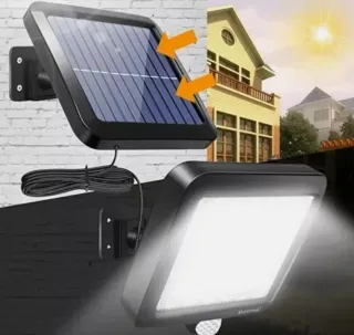 2 Faretti Esterni LED con pannello solare NUOVI