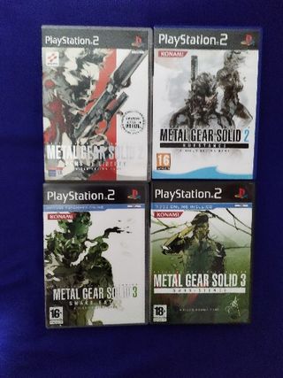 Pack Metal Gear Solid PS2 (4 Juegos)