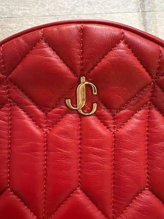 Bolso bombonera Jimmy Choo rojo