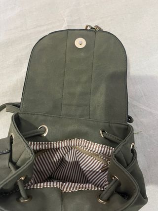 Bolso/Mochila hippie/bohemia Verde Militar