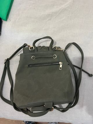 Bolso/Mochila hippie/bohemia Verde Militar
