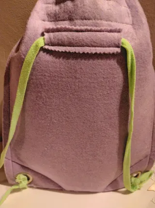 Sacca zainetto in feltro con fiori