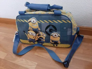 Maleta infantil Minions azul y amarilla