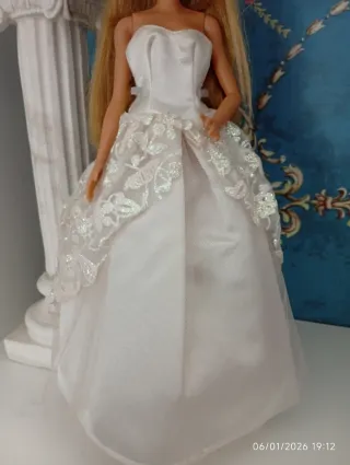 Abito da sposa per bambola Barbie