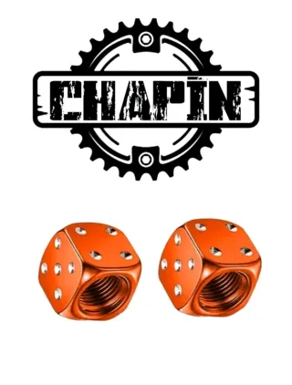 Tapones válvulas dados naranja