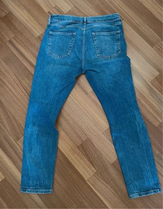 Topman Jeans Blu Strappati Uomo. W32/L30