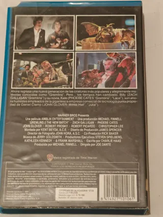 VHS Gremlins 2: La Nueva Generación