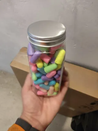 100 Tapones Espuma Oídos Colores