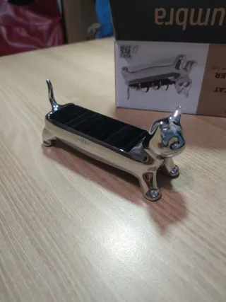 Soporte Anillos Gato Plata