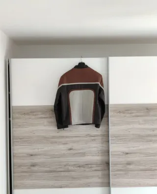 Giacca Pelle Vintage Shandel Brown/Grigio