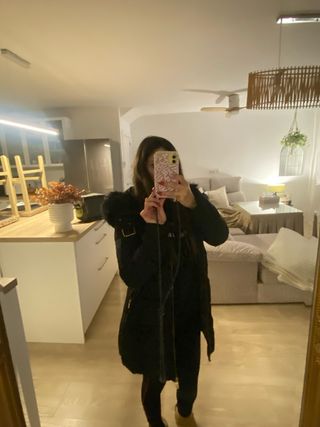 Plumífero Zara Negro Talla XS