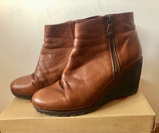 Botines de piel marrones. Hispanitas nº40