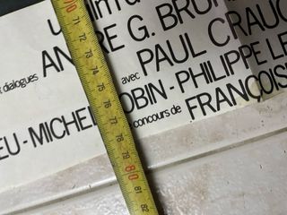 Cartel antiguo Original Película La Traque 1975