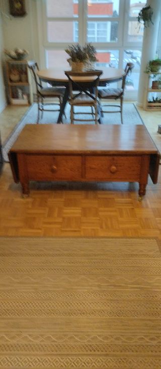 Mesa de centro extensible de madera