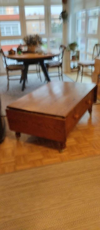 Mesa de centro extensible de madera
