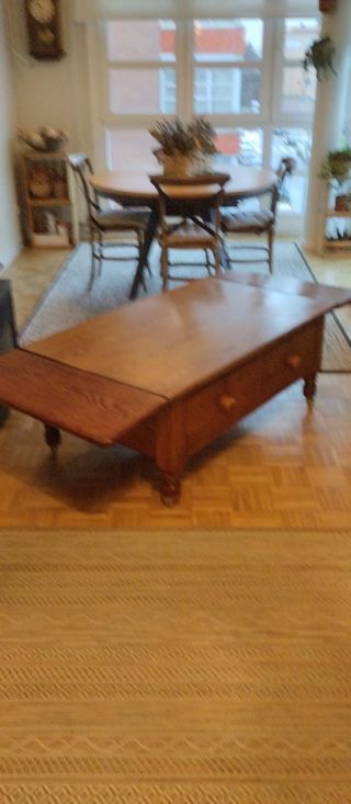 Mesa de centro extensible de madera