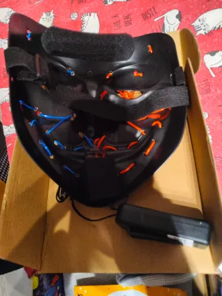 Mascara LED Purga Roja y Azul