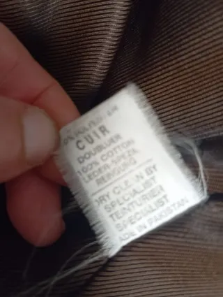 Cazadora bomber piel marrón,capucha cremallera