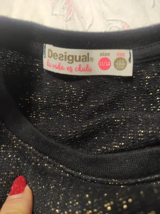 Vestido Desigual niña 10/11 años. Manga larga.
