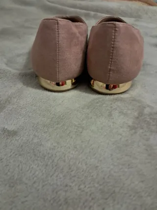 Zapatos planos punta fina efecto piel