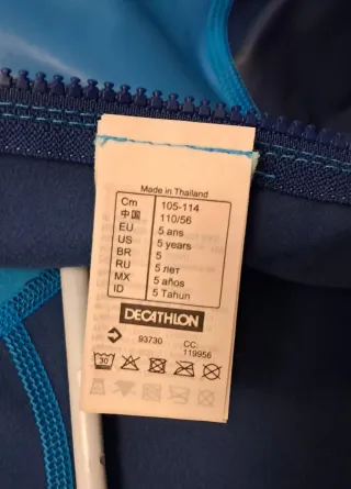 Traje neopreno natación T4-5 años