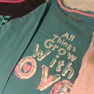 Lote 3 Camisetas Manga Larga Niña