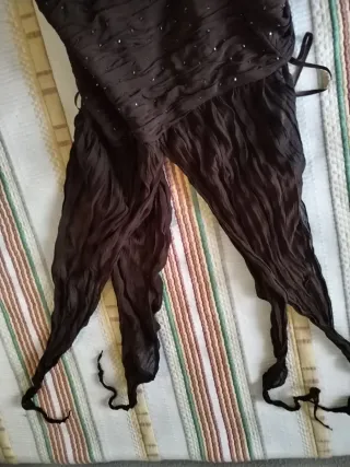 Vestido de cerimónia castanho