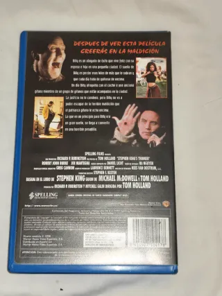 Película VHS Thinner (Stephen King)