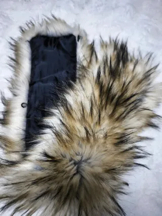 Bufanda Collar Pelo Sintético Negro Marrón