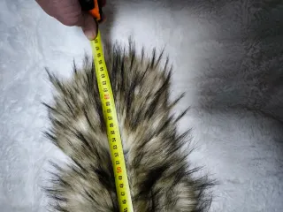 Bufanda Collar Pelo Sintético Negro Marrón