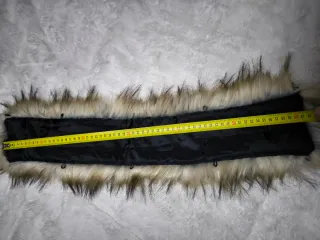 Bufanda Collar Pelo Sintético Negro Marrón