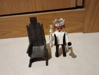 Playmobil Rey con Trono y Cetro